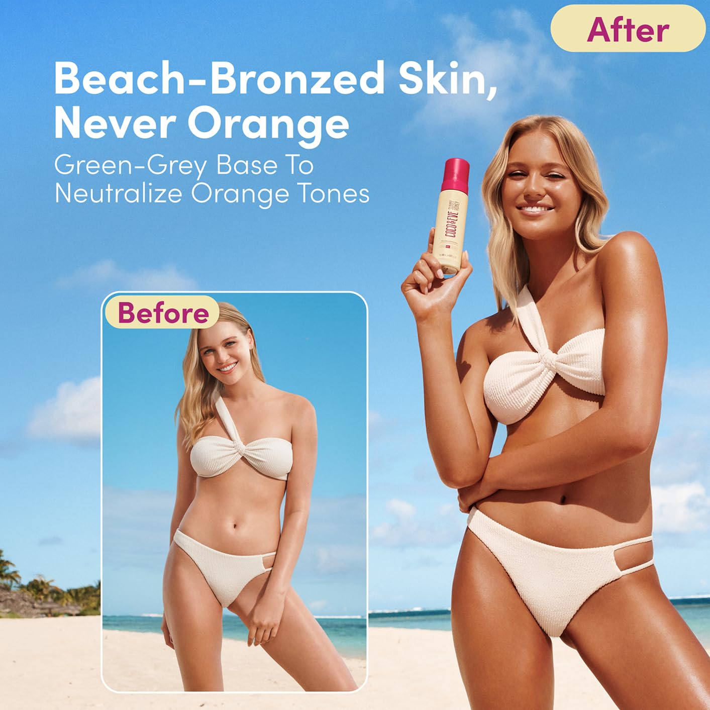 Coco & Eve Sunny Honey Bronzing Self Tanner Mousse - Dark, 6.7 fl oz Beauty and Personal Care Coco & Eve