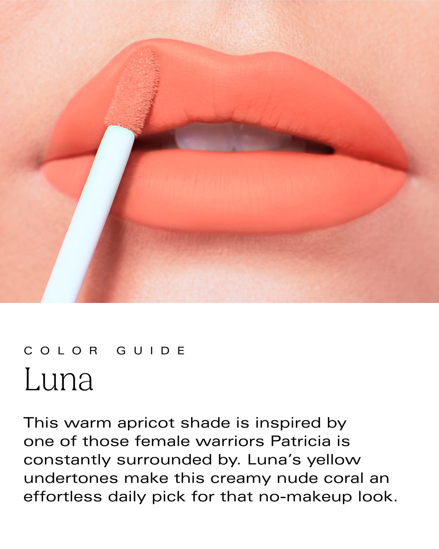 PDL Cosmetics by Patricia De León | Bold Aspirations Liquid Lipstick (Luna) | Highly Pigmented Smooth Matte Finish | Soft Apricot Tone | Long Lasting Beauty & Personal Care PDL Cosmetics