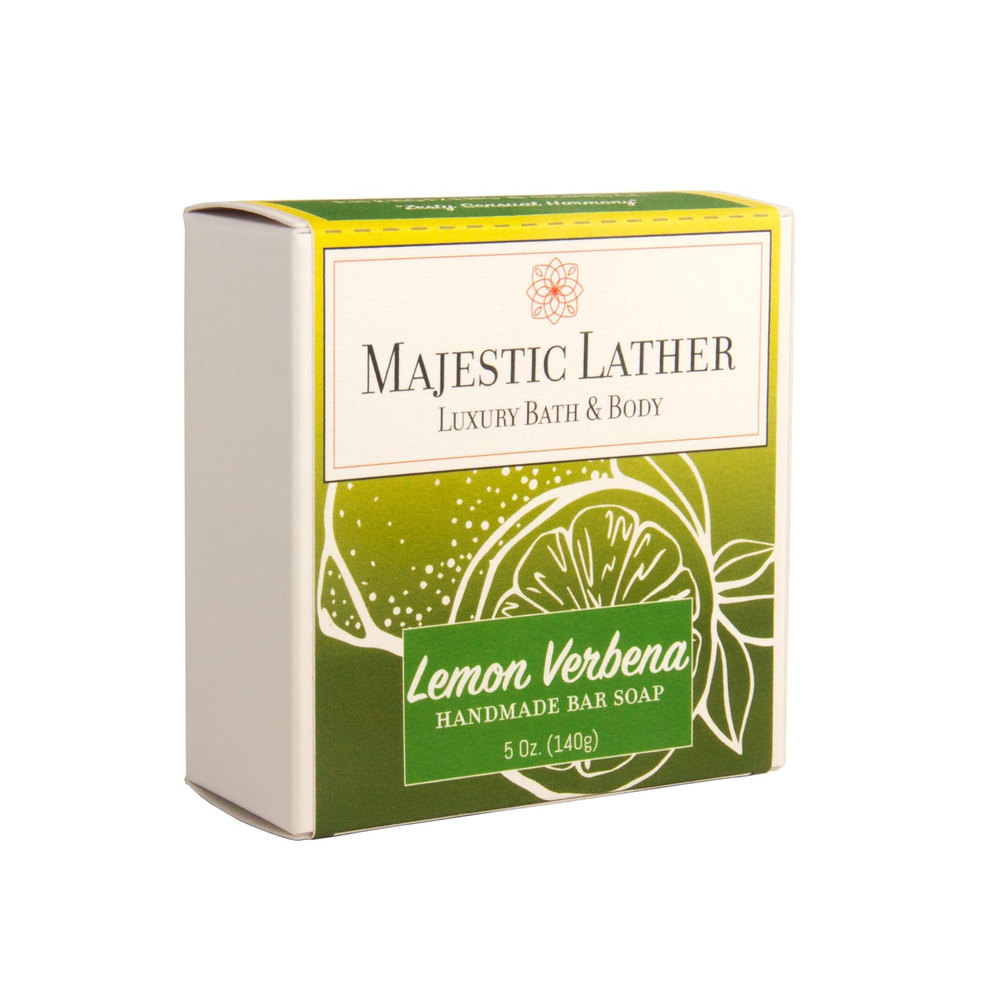 Majestic Lather Lemon Verbena Luxury Bar Soap for Face & Body. Cleanse, Nourish & Moisturize Skin. For All Skin Types. Handmade in the USA. Beauty & Personal Care Majestic Lather