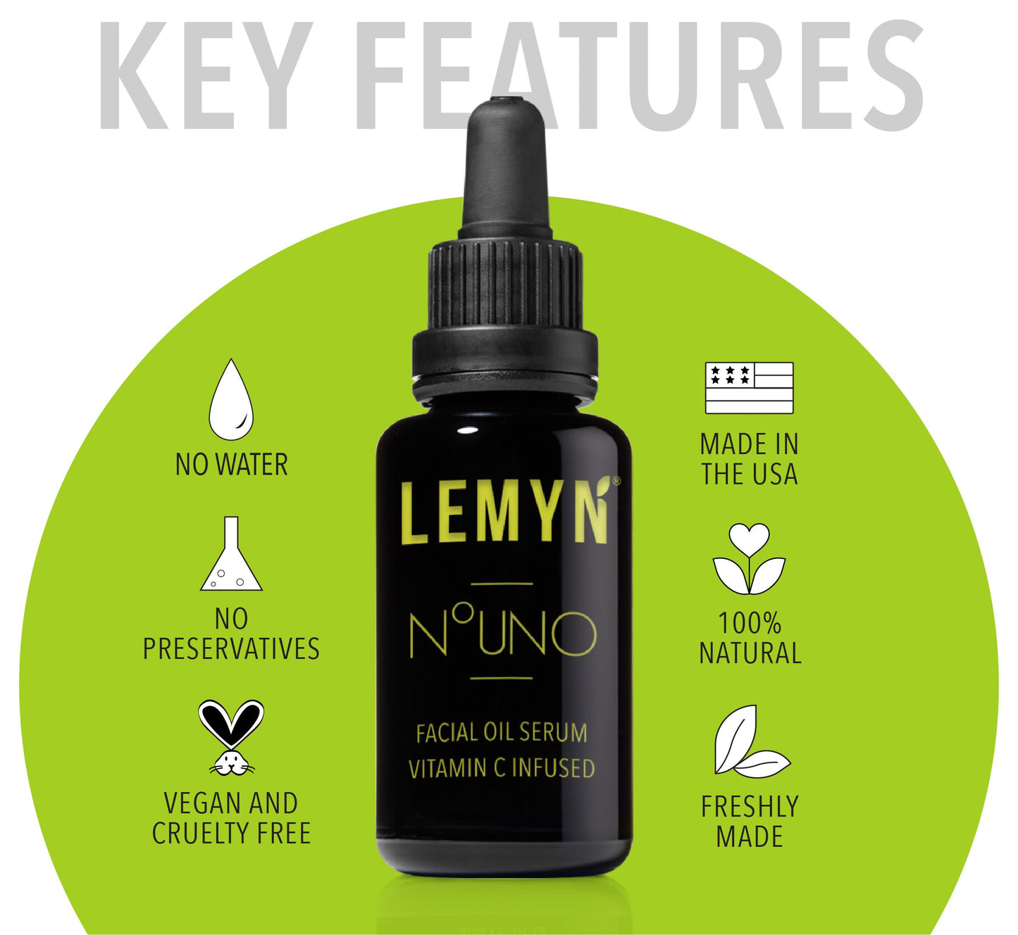Lemyn Organics Hydrate & Glow Face Oil - Vitamin C & E Serum | Freshly Made & 100% Natural | Boosted Hydration & Enhanced Elasticity & Firmness Beauty & Personal Care Lemyn Organics