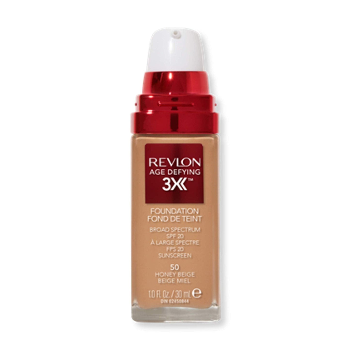Revlon Liquid Foundation, Age Defying 3XFace Makeup, Anti-Aging and Firming Formula, SPF 30, Longwear Medium Buildable Coverage with Natural Finish Beauty & Personal Care REVLON