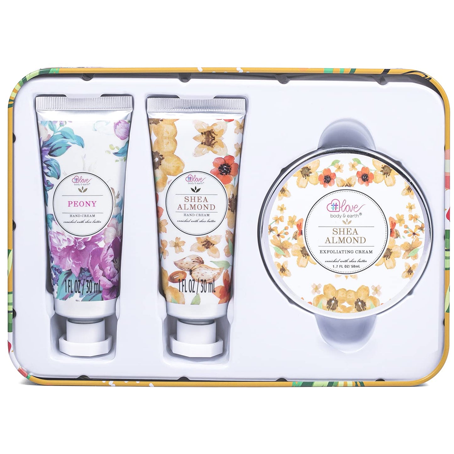 BODY & EARTH # LOVE Hand Cream Gift Set, Hand Lotion Sets for Christmas Gifts, Hand Care Set with Shea Butter, Travel Size Lotion Set for Women, 2 Beauty & Personal Care BODY & EARTH # LOVE