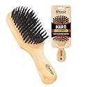 Annie Natural Boar Bristle Hard Club Brush #2061, Reinforced boar bristles, reinforced bristles, wavy hair, straight hair, long hair, short hair, no Beauty & Personal Care Annie