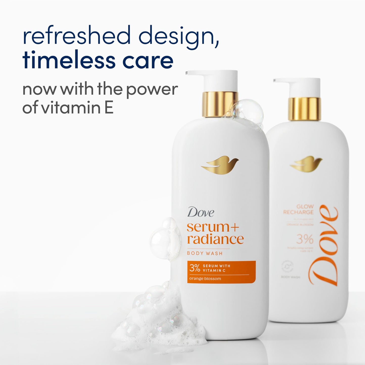 Dove Exfoliating Body Wash Glow Recharge Energizes & illuminates skin 3% brightening serum with vitamin C 18.5 oz Beauty & Personal Care Dove