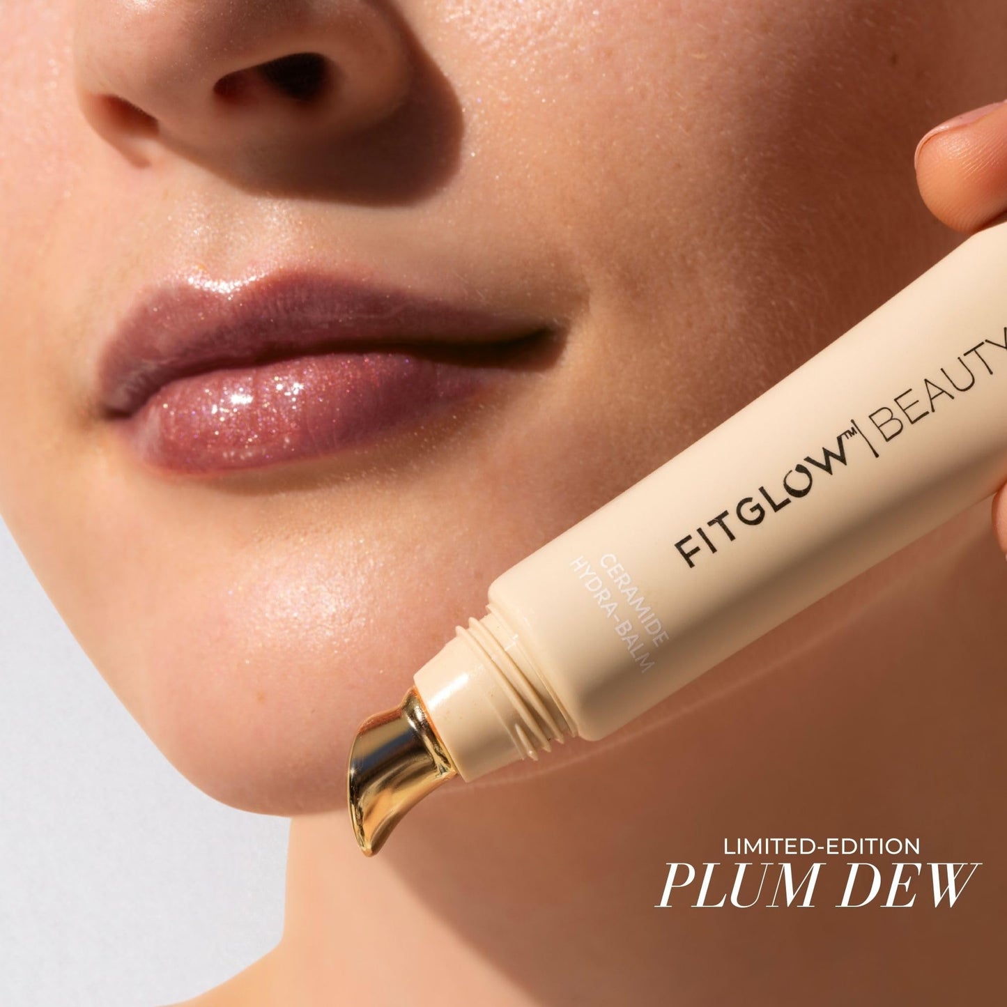 Fitglow Beauty Ceramide Hydra-Balm Lip Gloss - Hydrating Lip Serum with Peptides & Glutathione - Plumping & Anti-Aging Lip Skincare - Dry & Chapped Beauty and Personal Care FITGLOW
