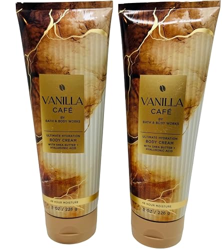 Bath & Body Works Vanilla Café Ultimate Hydration Body Cream 8 Ounces Pack of 2 Beauty & Personal Care Bath & Body Works