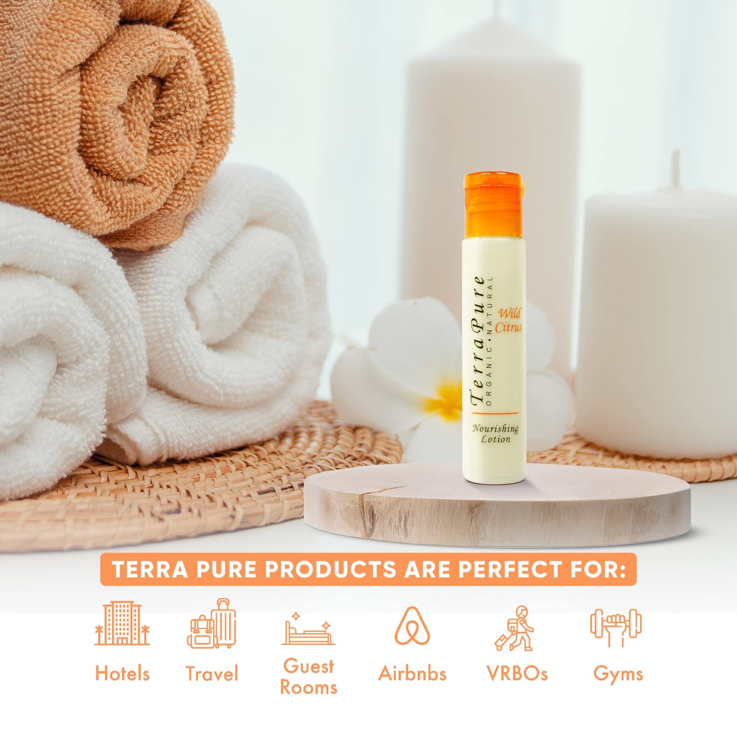 Terra Pure Wild Citrus Lotion, Travel Size Hotel, 1 oz (Case of 250) Beauty & Personal Care Terra Pure