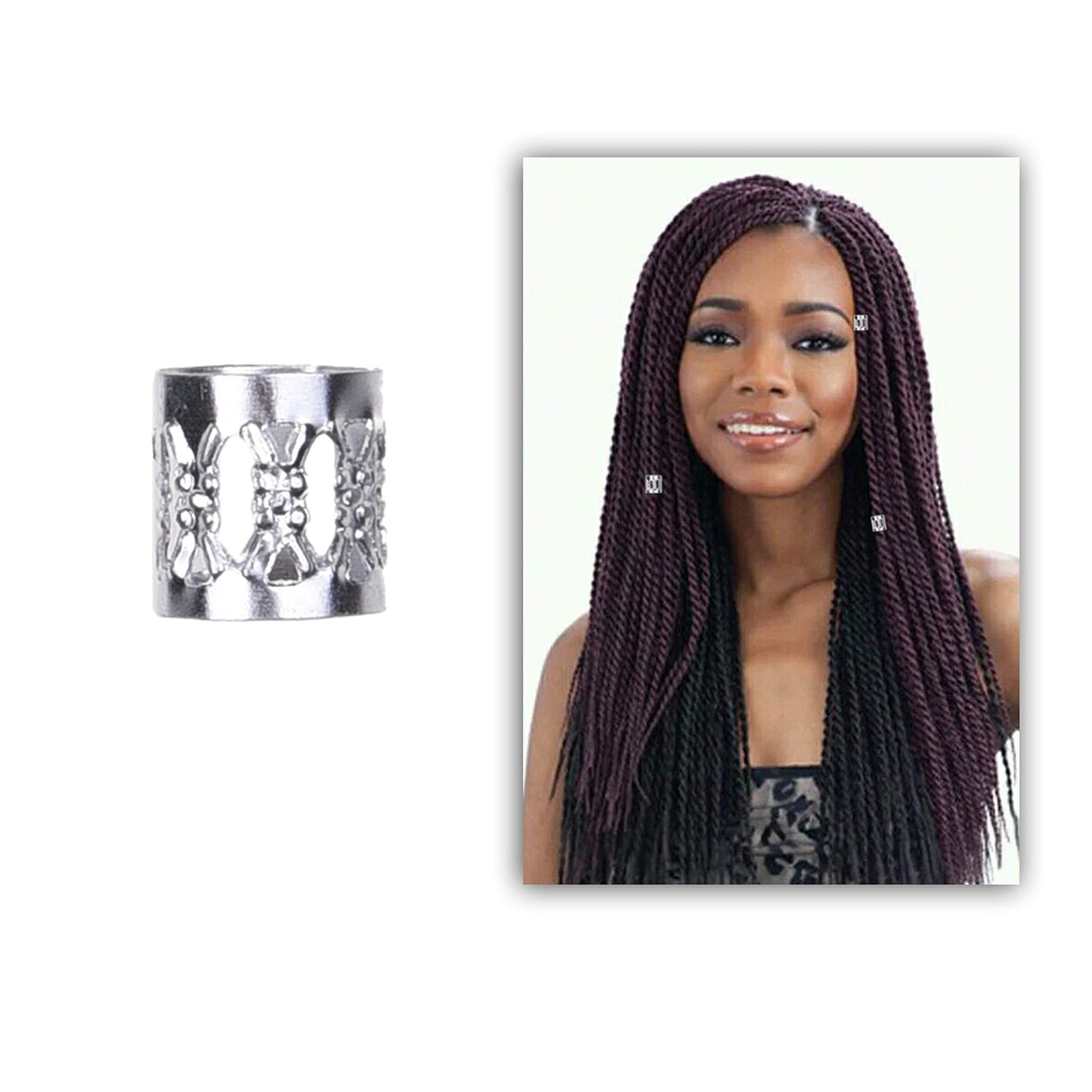 hair braid cuff gold and silver 200pcs - Kare & Kind 200x Aluminum Hair Cuffs Beauty & Personal Care Kare & Kind