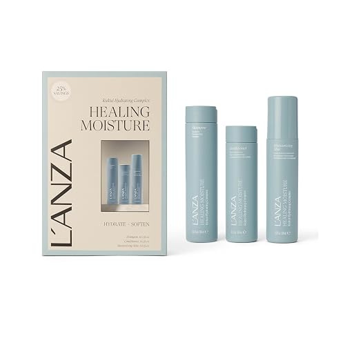 L'ANZA Healing Moisture Hair Spray Mist, Shampoo & Conditioner Set, Hydrates & Heals Damaged Locks, Deep Hydration, Softens, Anti-Frizz Beauty & Personal Care L’ANZA