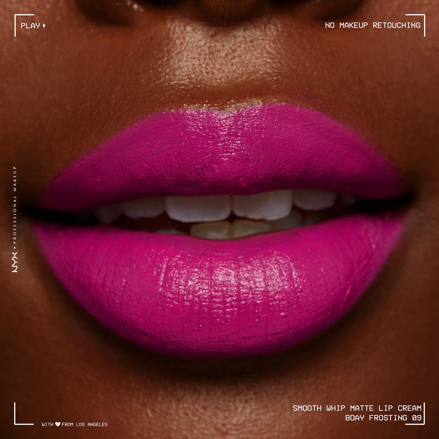 NYX PROFESSIONAL MAKEUP Smooth Whip Matte Lip Cream, Long Lasting, Moisturizing, Vegan Liquid Lipstick - Bday Frosting (Violet Red) Beauty & Personal Care NYX PROFESSIONAL MAKEUP