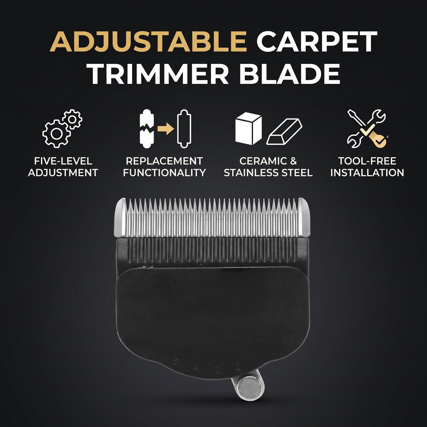 Levels Carpet Trimmer Replacement Head, Tufting Clippers Simple Installation, Small And Exquisite, And Stainless Steel, Tufting Trimmer Replacement Beauty and Personal Care Zerone