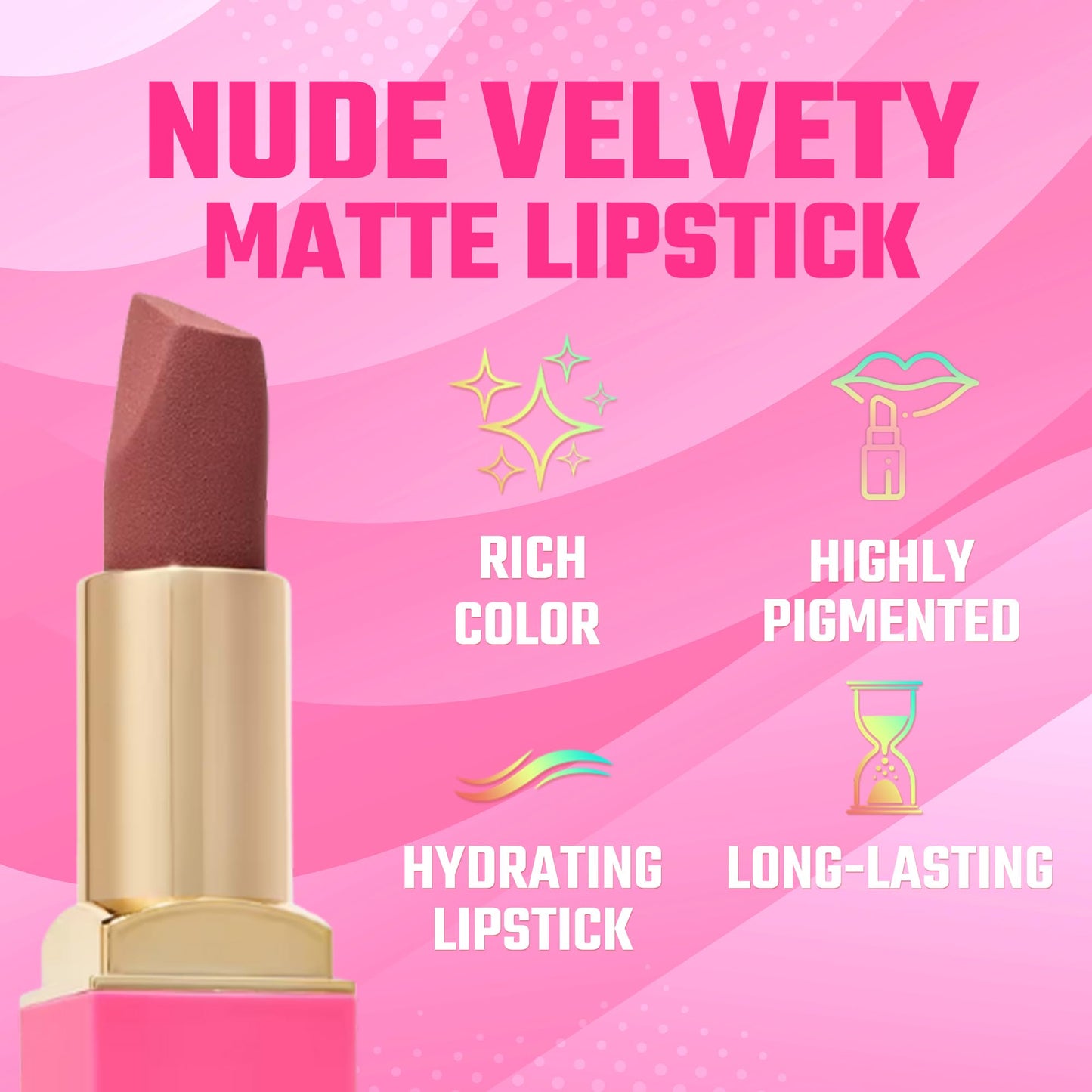 Juvia's Place The Nude Velvety Matte Lipstick Kebi - Nude, Long-lasting, Rich-Color Lip Makeup, Creamy Lipstick with Matte Finish, Beauty & Lip Beauty & Personal Care Juvia's Place