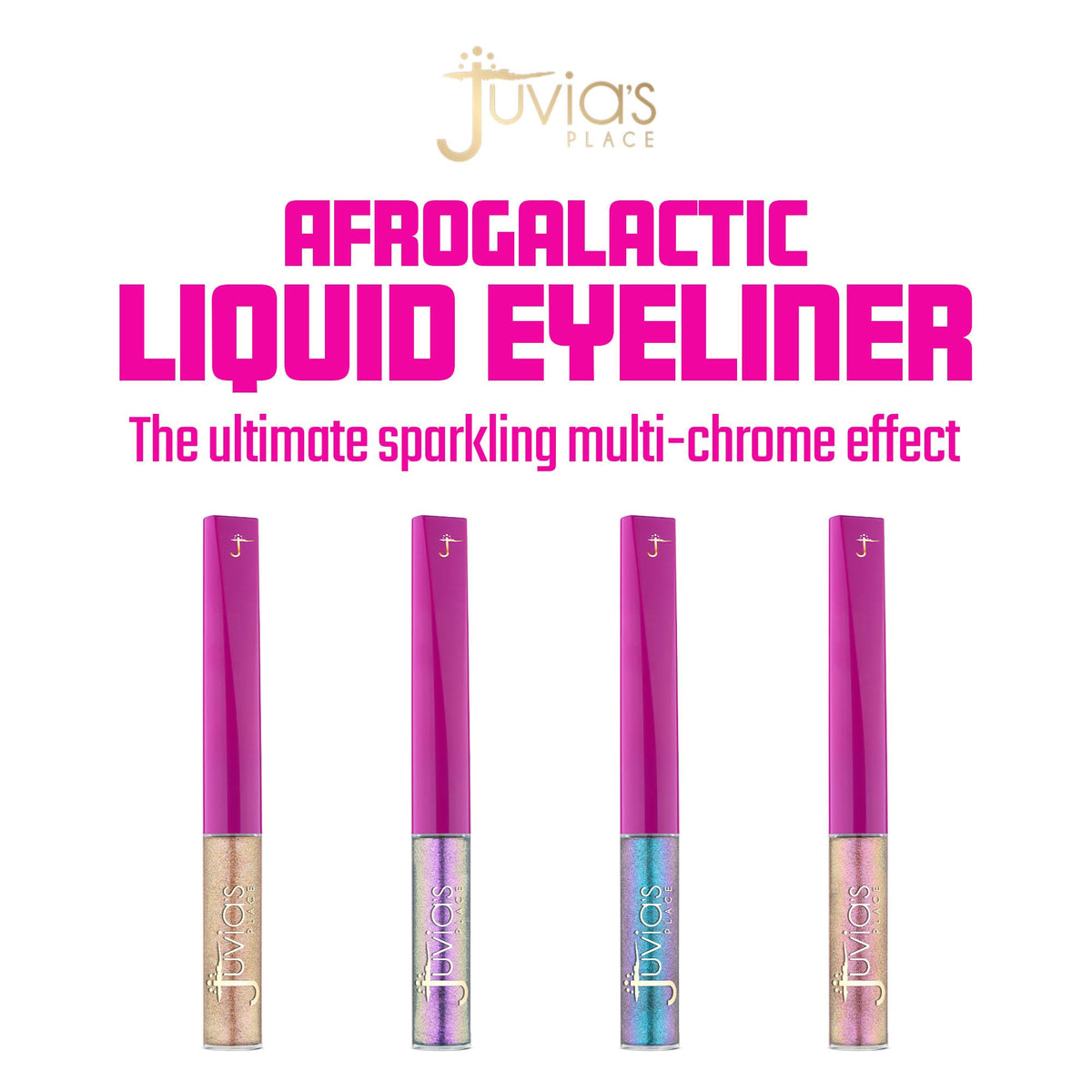 Juvia's Place Afrogalactic Glitter Liner Star Girl - Glitter Liner Liquid, Waterproof, Multi-Dimensional Gel, Metallic Liquid, Holographic, and