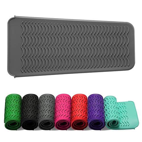 ZAXOP Resistant Silicone Mat Pouch for Flat Iron, Curling Iron,Hot Hair Tools (Grey) Beauty & Personal Care ZAXOP