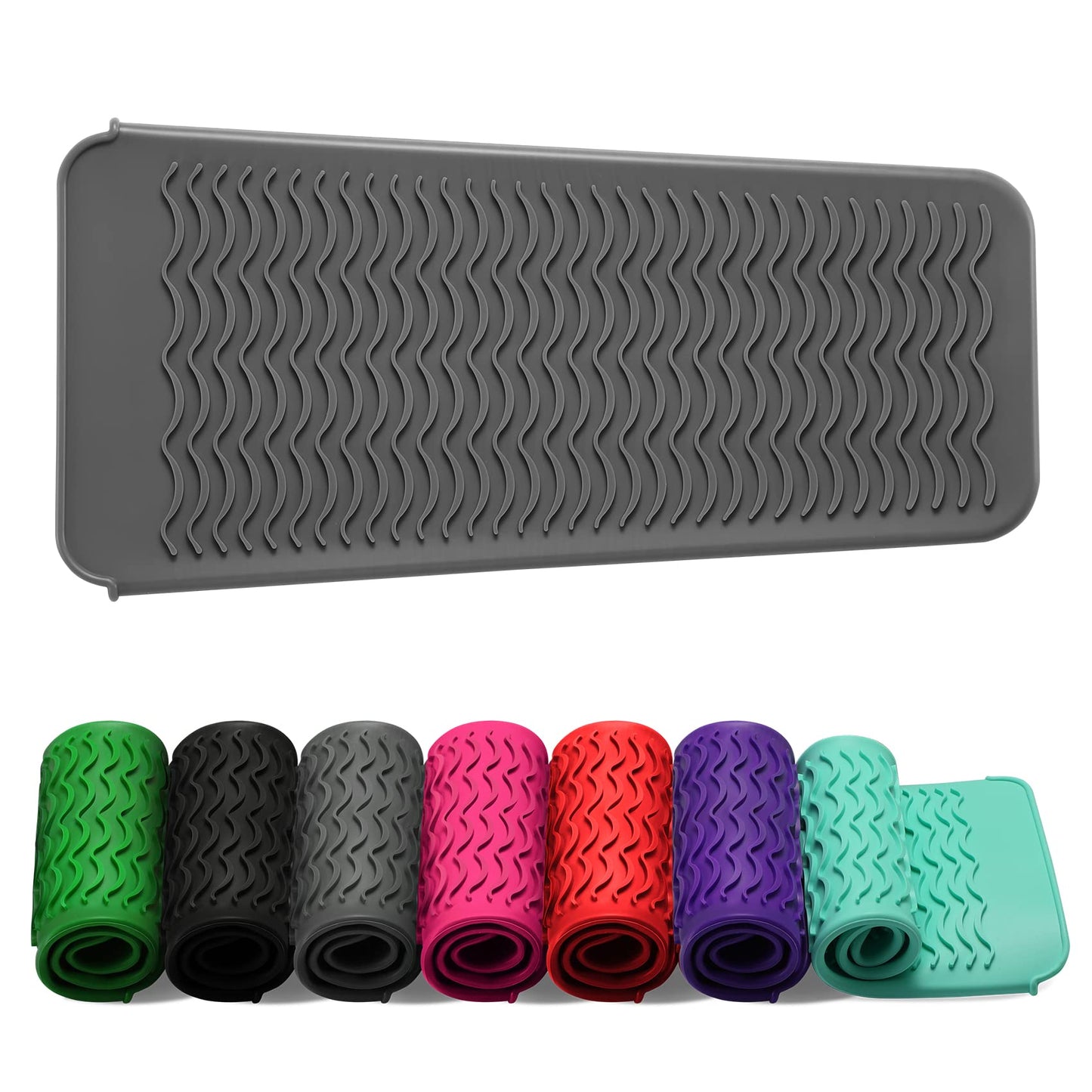 ZAXOP Resistant Silicone Mat Pouch for Flat Iron, Curling Iron,Hot Hair Tools (Grey) Beauty & Personal Care ZAXOP
