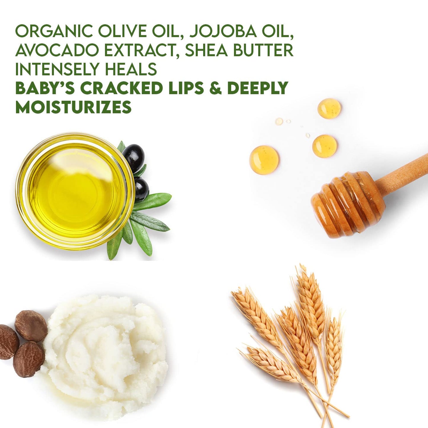 WBM Care Baby Lip Balm | Clean, Natural, and Non-Toxic Formula | Fragrance-Free Lip Care for Babies, Gentle Hydration and Protection for Delicate Lips Beauty & Personal Care WBM