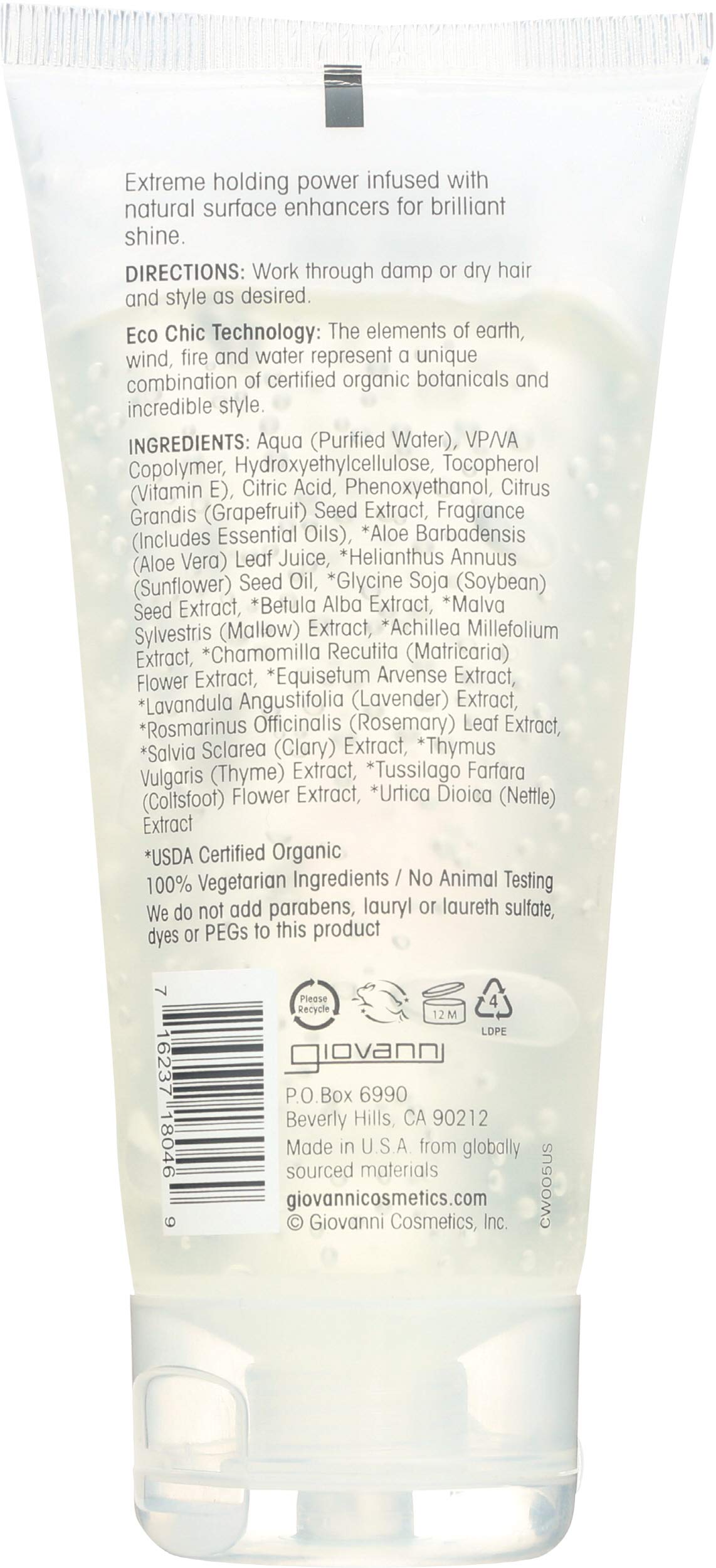 Natural Styling Gel Beauty & Personal Care GIOVANNI