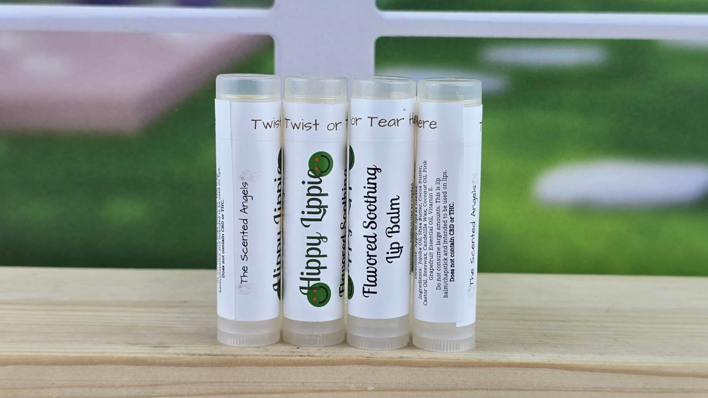 TSA Handmade All-Natural Hippie Lippie Cannabis Flavored Lip Balm, Jojoba Oil, Cocoa Butter, Castor Oil, Beeswax, Shea Butter, Adults, Men, Women Beauty and Personal Care The Scented Angels