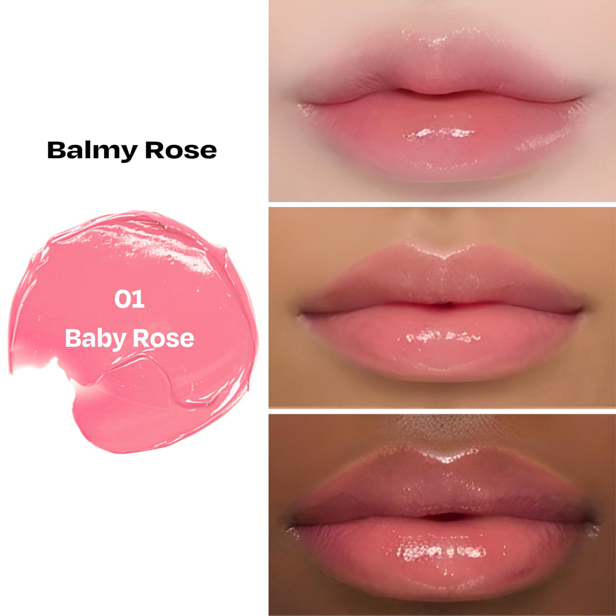 alternativestereo Lip Potion Balmy Rose - Creamy, Hydrating, Rosy Lip Tint with a Subtle Glow - 0.3 Oz (No.1 Baby Rose) Beauty and Personal Care alternativestereo