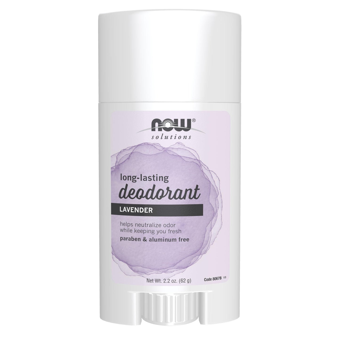 NOW Solutions Lavender Body Deodorant Stick, 2.2 Ounces, Paraben-Free, Long-Lasting Odor Eliminating Protection Beauty and Personal Care NOW Foods