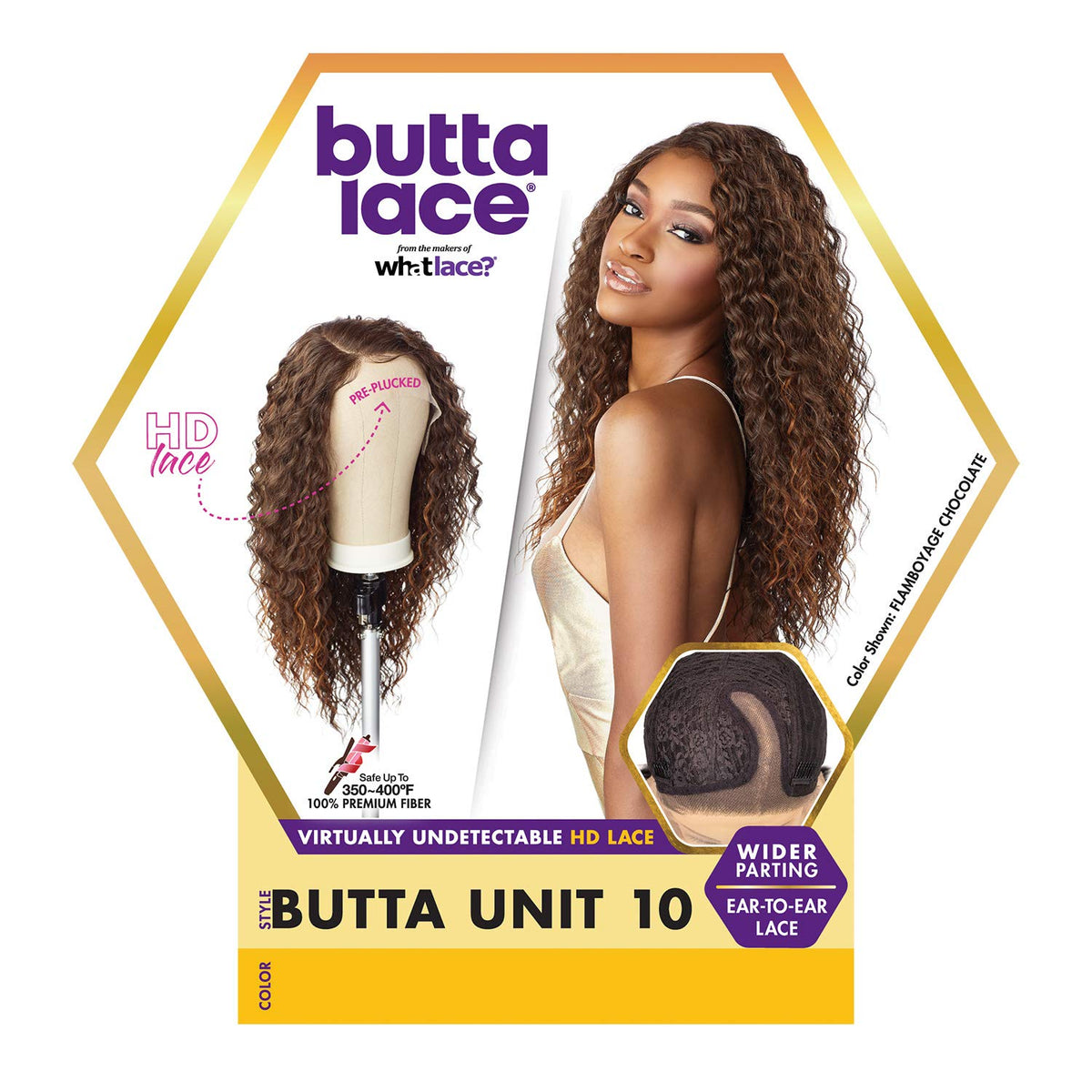 Sensationnel Butta LaceWig-Unit 10, 1B OFFBLACK