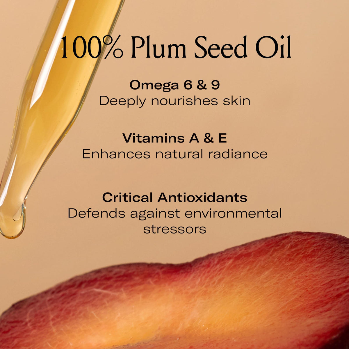 Le Prunier Plum Beauty Oil Face Oil, Hydrating Antioxidant Facial Oil