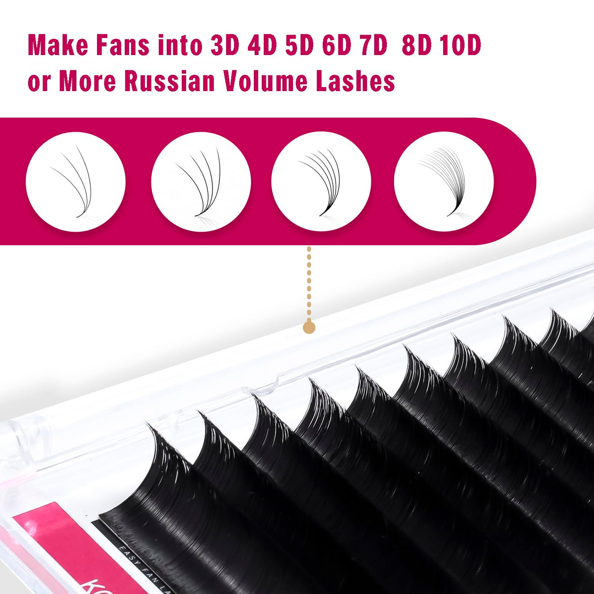 KOLYBEL Eyelash Extensions Easy Fan Lashes 0.07 Thickness C Curl 14mm Single Length Auto Blooming Lash Extension Volume Lashes Lasting Self Fanning Beauty & Personal Care Kolybel