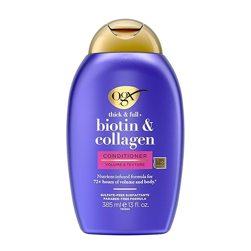 OGX Thick & Full + Biotin & Collagen Volumizing Conditioner, Nutrient-Infused Conditioner with Vitamin B7 Biotin Gives Hair Volume & Body for 72+ Beauty & Personal Care OGX