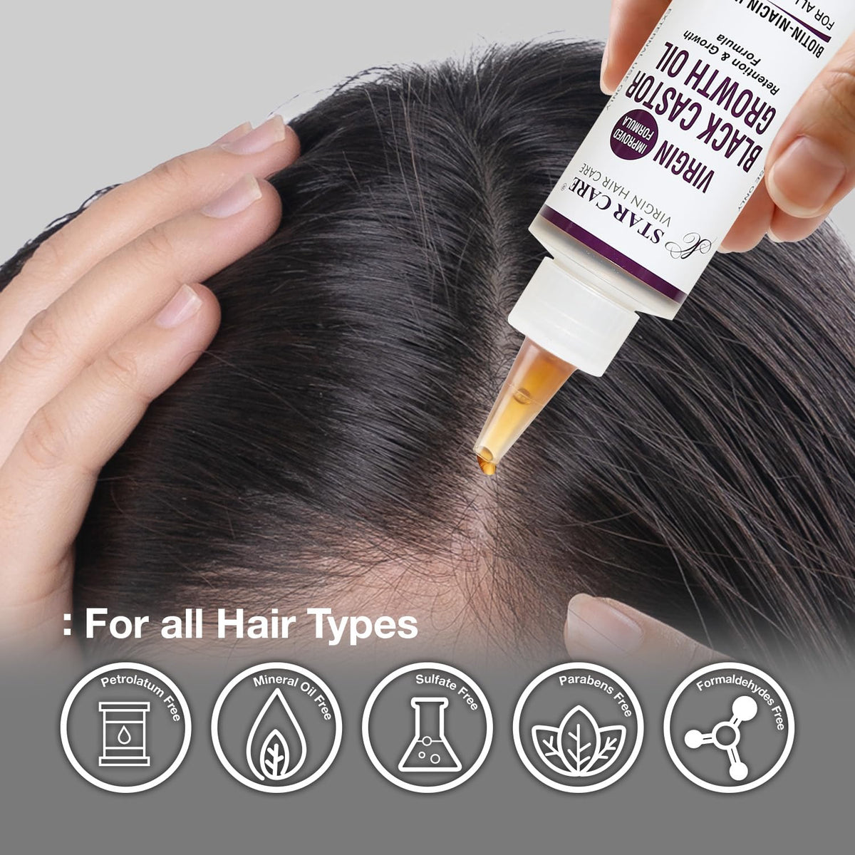 STAR CARE Virgin Black Castor Growth Oil