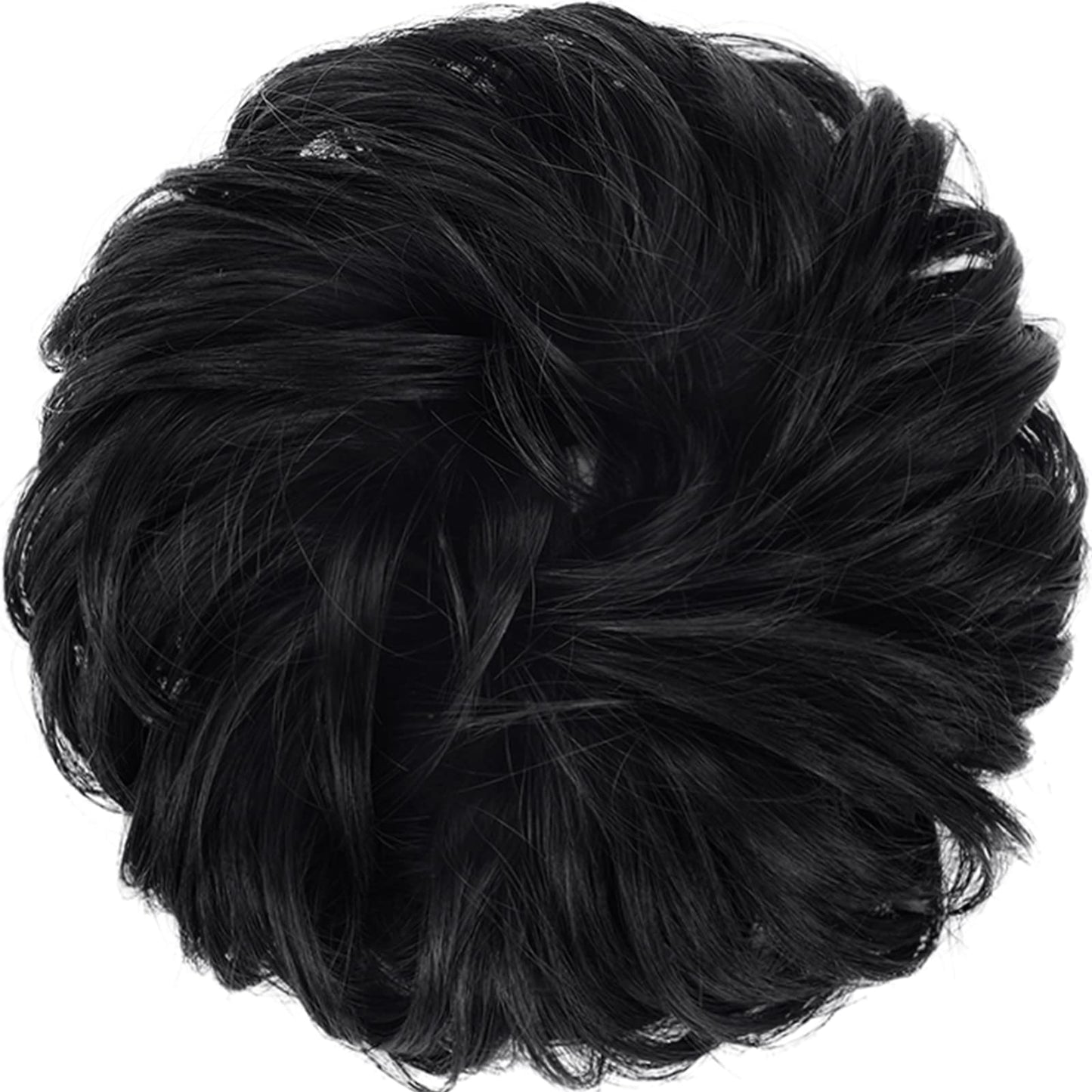 FESHFEN Messy Bun Hair Piece - Wavy Synthetic Chignon Scrunchies for Instant Volume, Elastic Ponytail Bun Hair Extensions Thick Hairpieces for Women Beauty and Personal Care FESHFEN