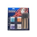Anime Liquid Latex Body & Face Paint Kit - Four 1 fl oz (Teal • Orange • Purple • White) + 4 Precision Brushes - Cosplay, Conventions, Festivals Beauty & Personal Care Liquid Latex Fashions