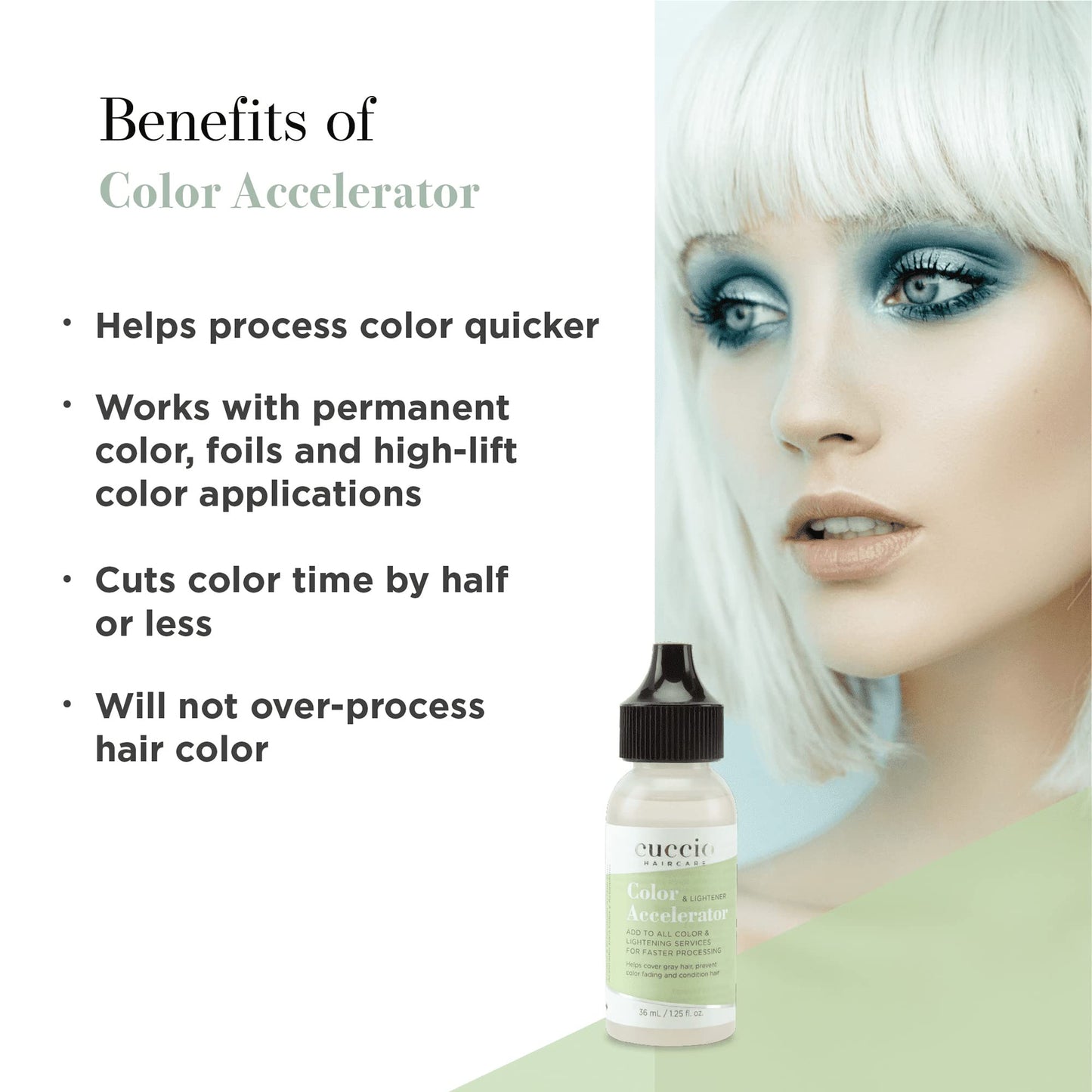 Cuccio Haircare Color And Lightener Accelerator - Cuts Process In Half - Provides Excellent Gray Coverage - Prevents Color Fading - Works With 10 Beauty & Personal Care Cuccio