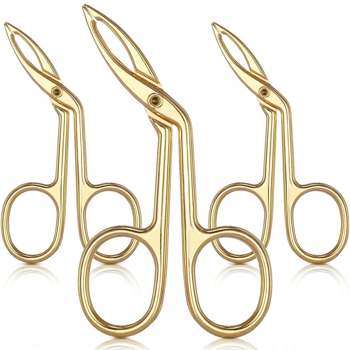 Hicarer 3 Pcs Eyebrow Tweezers Scissor for Women Facial Hair Handle Straight Tip Scissor Shaped Eyebrows Tweezers for Hair Plucker Remover Eyebrows Beauty & Personal Care Hicarer