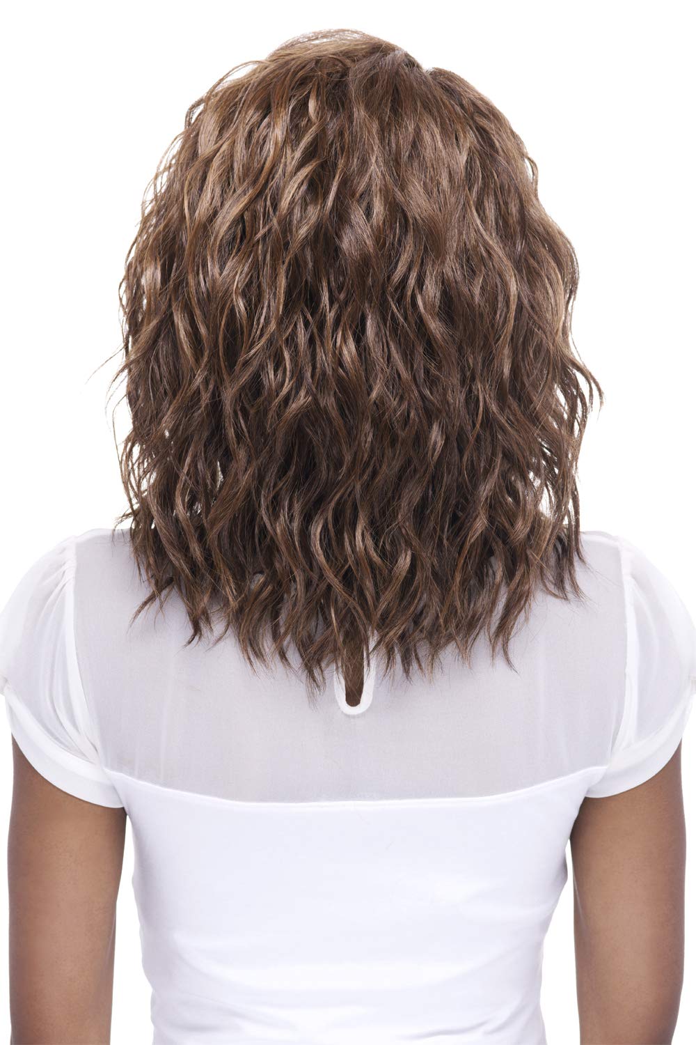 Vivica A. Fox FINN, Futura Synthetic Heat Resistant Fiber, HD Deep Lace Front, Natural Baby Hair, Layered Body Wave and Side Bang w/Invisible Side