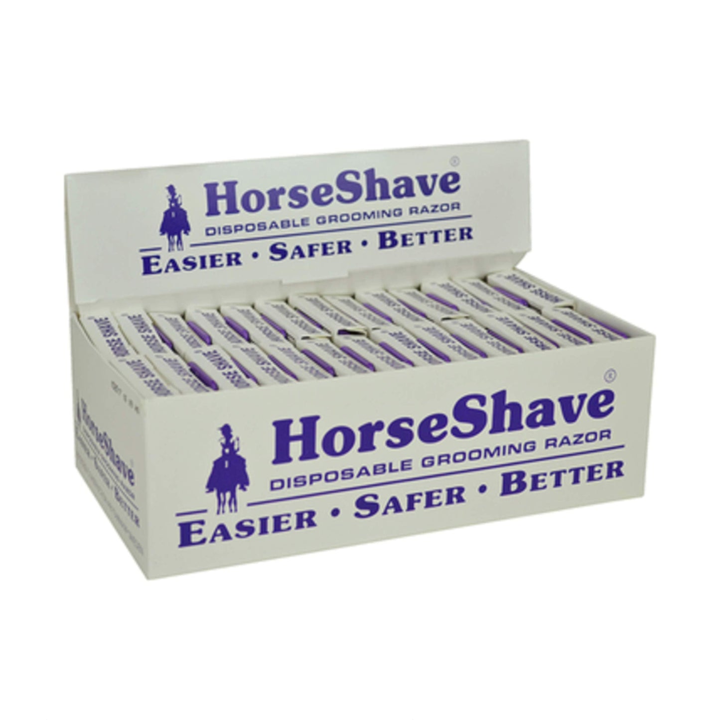 Horse Shave - Purple, Plastic, Modern Disposable Grooming Razor. 6-Pack for Horse Owners & Groomers Beauty and Personal Care Horse Shave