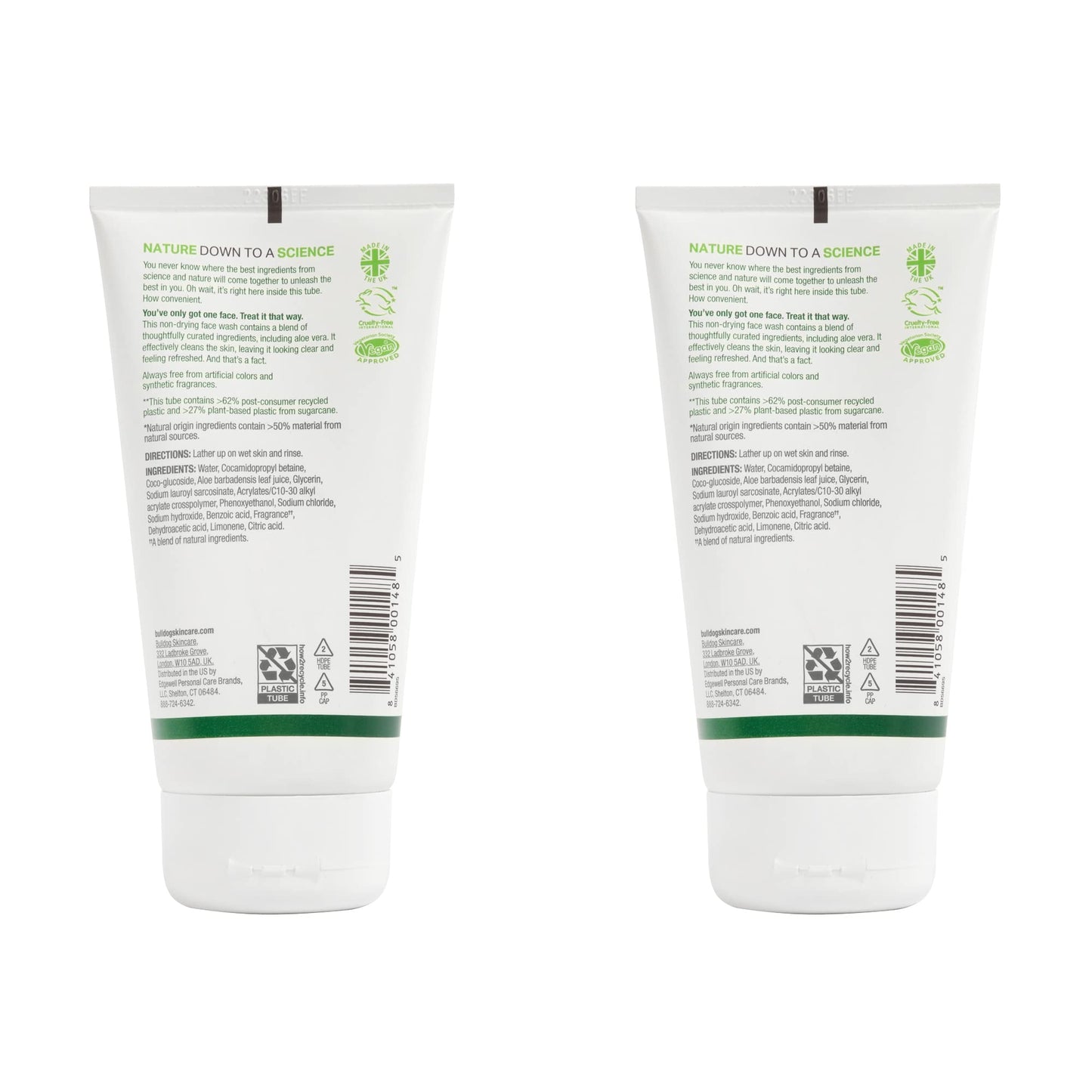 Bulldog Mens Skincare and Grooming Original Face Wash, 5 Ounce - Pack of 2 Beauty & Personal Care Bulldog Skincare for Men