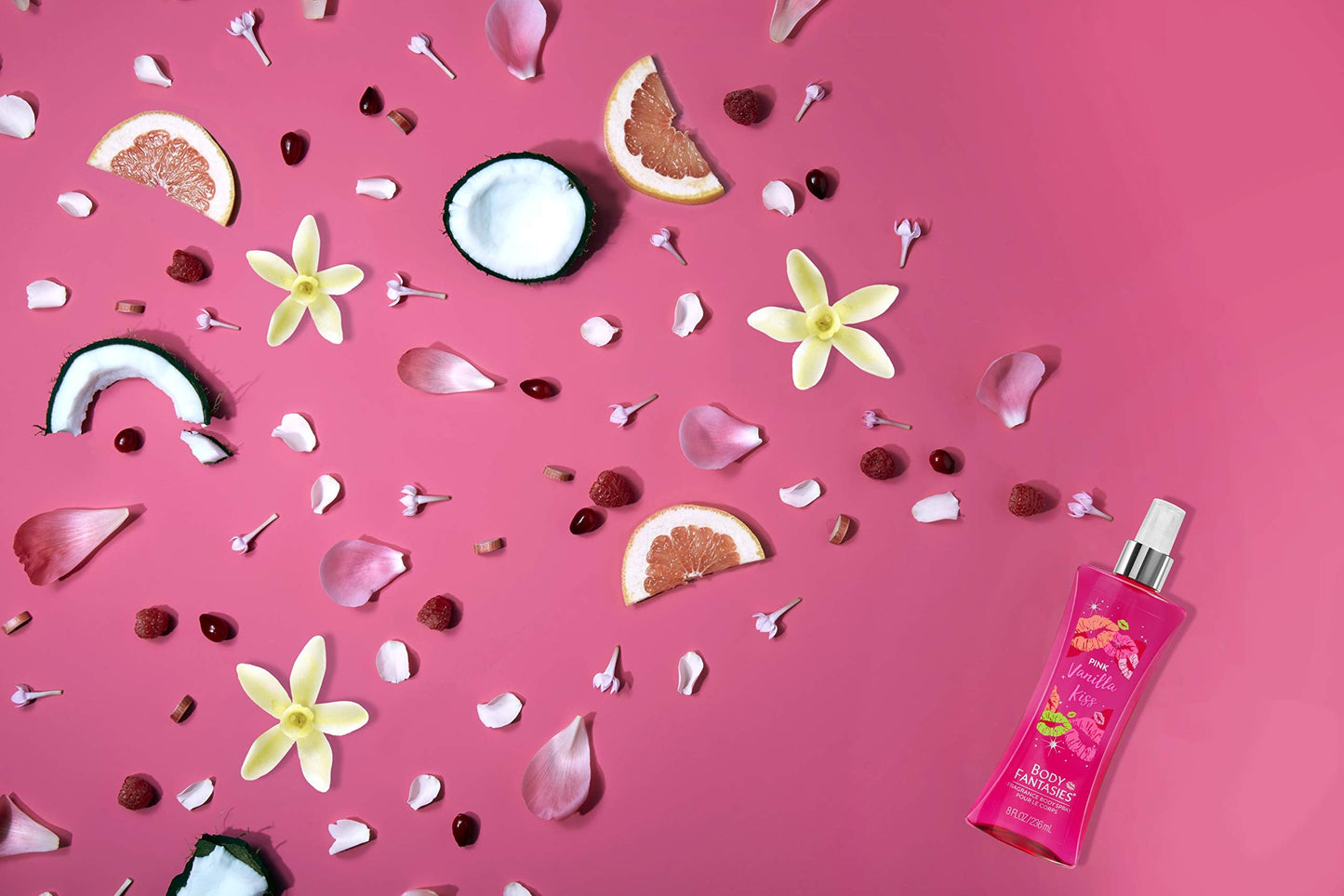 BODY FANTASIES SIGNATURE Fragrance Body Spray, Pink Vanilla Kiss Fantasy, 8 Fluid Ounce Beauty & Personal Care Body Fantasies