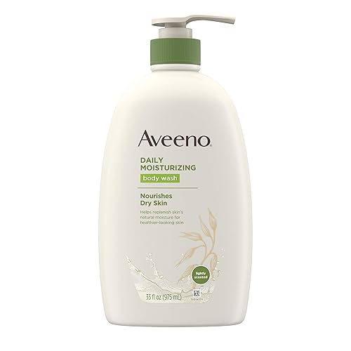 Aveeno Daily Moisturizing Body Wash with Soothing Oat, Creamy Shower Gel, Soap-Free and Dye-Free, Light Fragrance, 33 fl. oz Beauty & Personal Care Aveeno