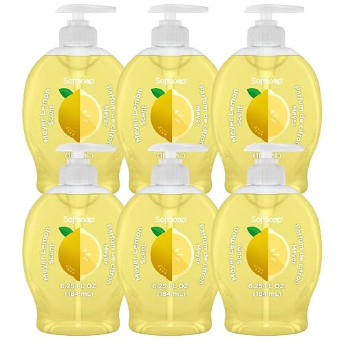 Softsoap Liquid Hand Soap with Pump, Limited Edition Summer Scents, 6.25 Fl Oz, 6 Pack (Lemon) Beauty & Personal Care Softsoap