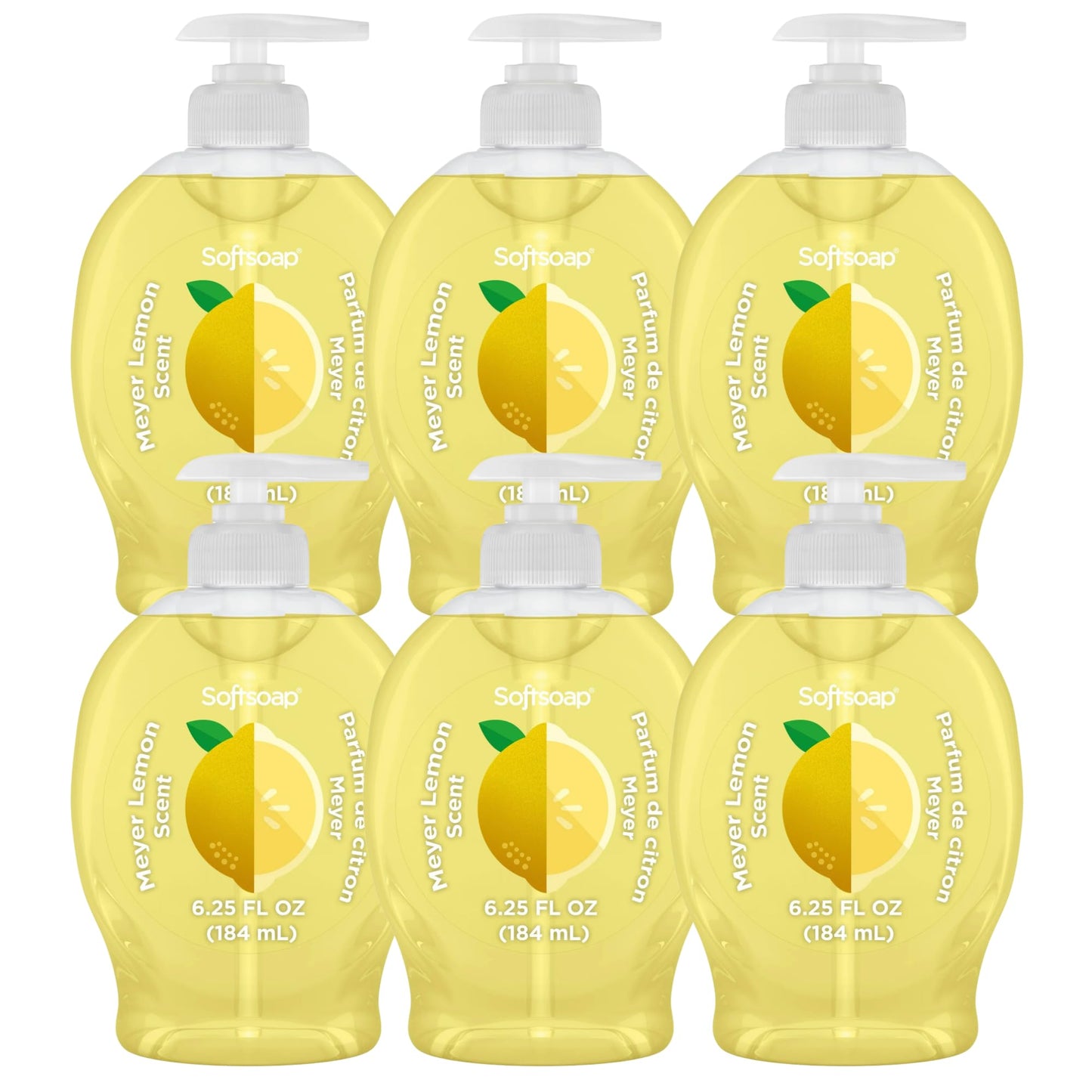 Softsoap Liquid Hand Soap with Pump, Limited Edition Summer Scents, 6.25 Fl Oz, 6 Pack (Lemon) Beauty & Personal Care Softsoap