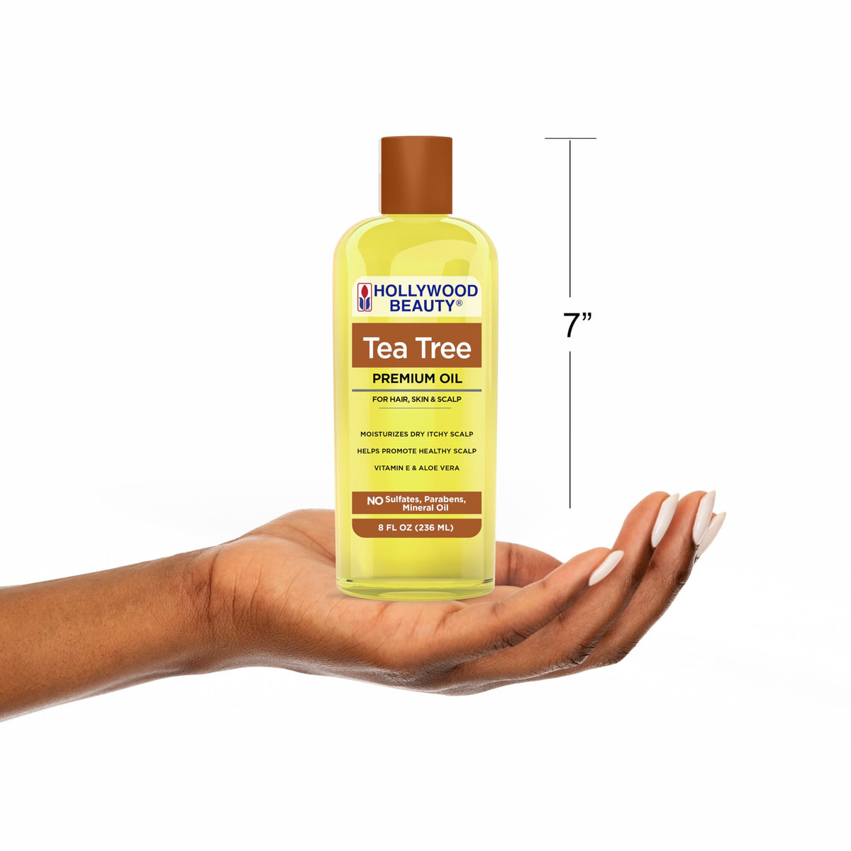 HOLLYWOOD BEAUTY Tea Tree Oil Skin & Scalp Treatment 8 oz