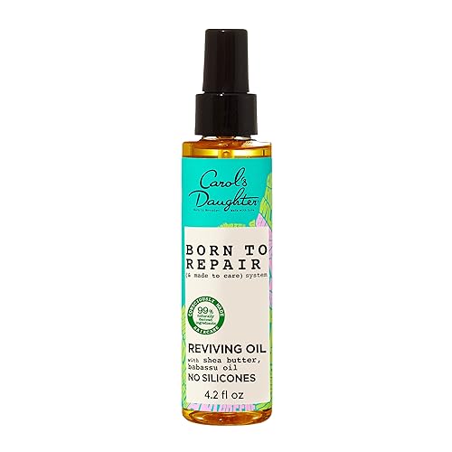 Carol's Daughter Born To Repair Reviving Hair Oil for Dry Damaged Hair & All Curl Types, Made with Shea Butter, 4.2 Fl Oz Beauty & Personal Care Carol's Daughter