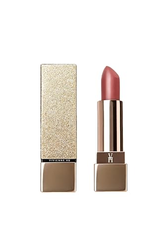 VivienneHu Goldsand Shine Lipstick | Long Lasting Lipstick for Women with Intense Color & Moisture - CaramelGlow Beauty & Personal Care VH VIVIENNEHU NEW YORK
