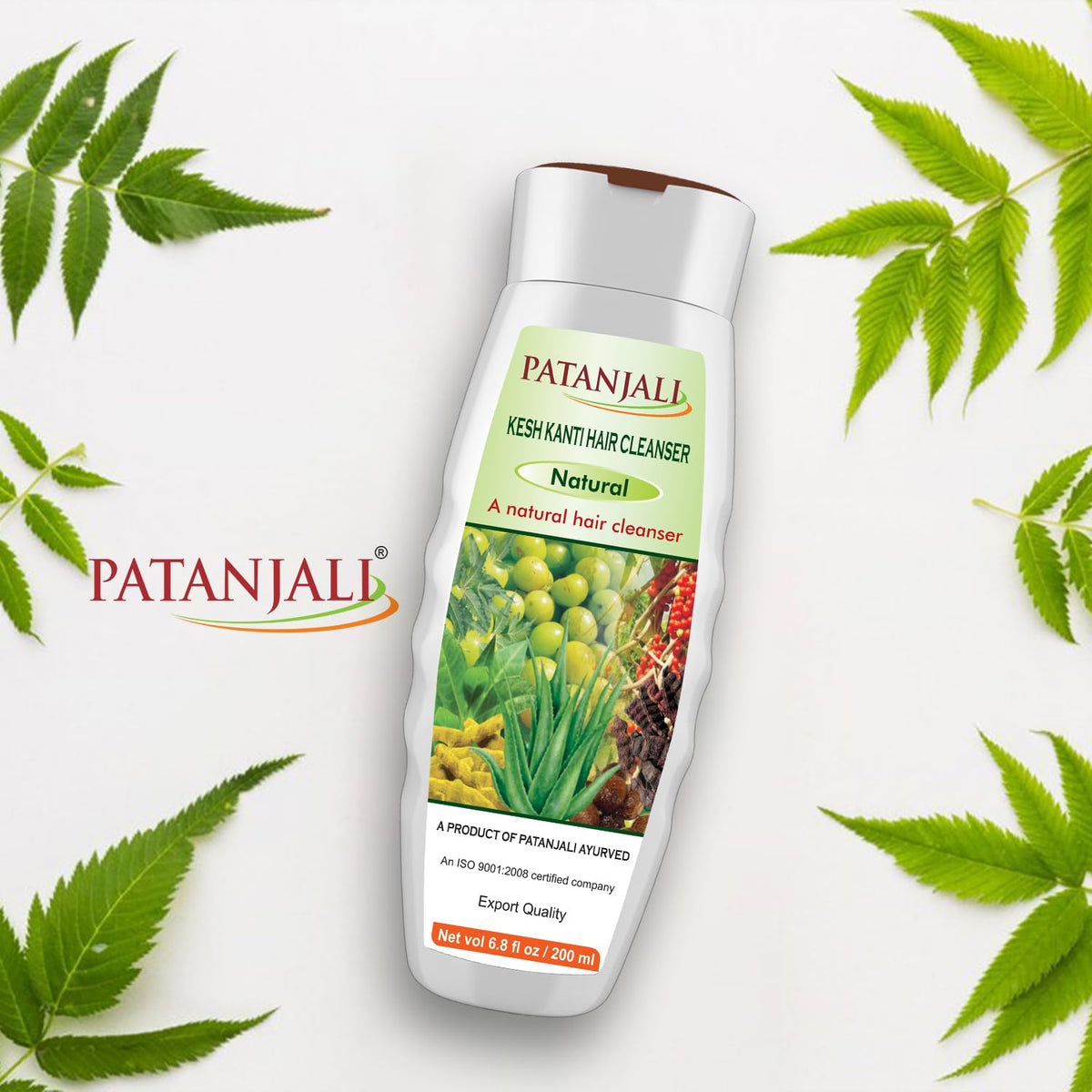 patanjali Kesh Kanti Natural Hair Cleanser - 200ml / 6.8 fl oz (Pack of 2)