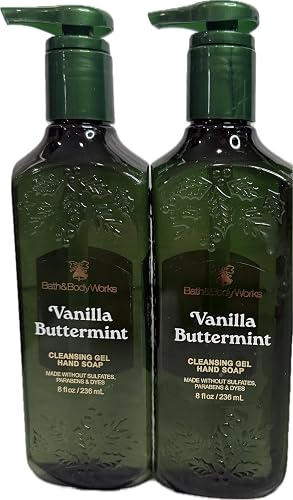 Bath and Body Works Vanilla Buttermint Cleansing Gel Hand Soap 8 Ounces Each Pack of 2 Beauty & Personal Care Bath & Body Works