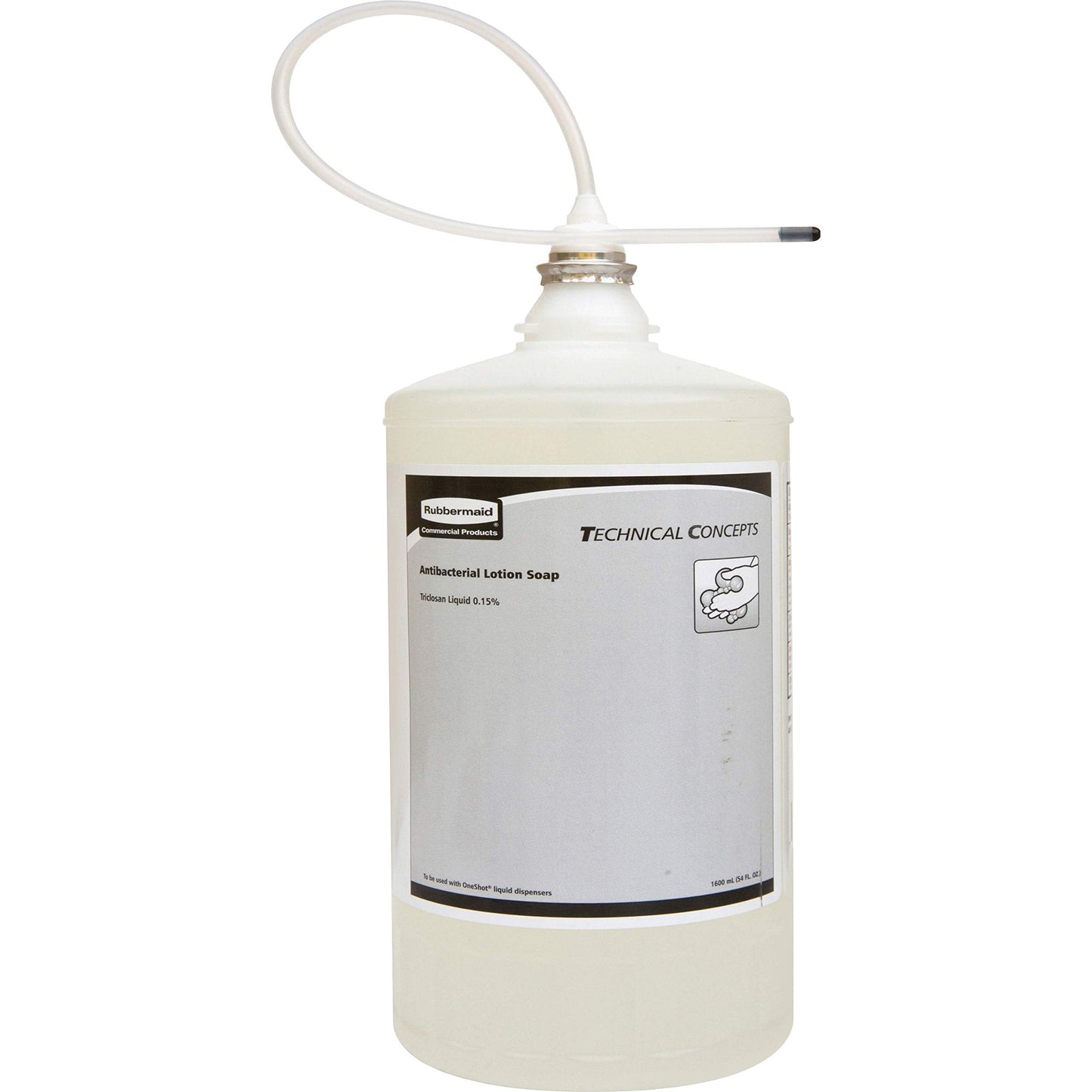 Rubbermaid Commercial Products OneShot Antibacterial Lotion Hand Soap Refill 800mL Compatible with RCP's Touchless OneShot Lotion Dispensers Beauty & Personal Care Rubbermaid Commercial Products