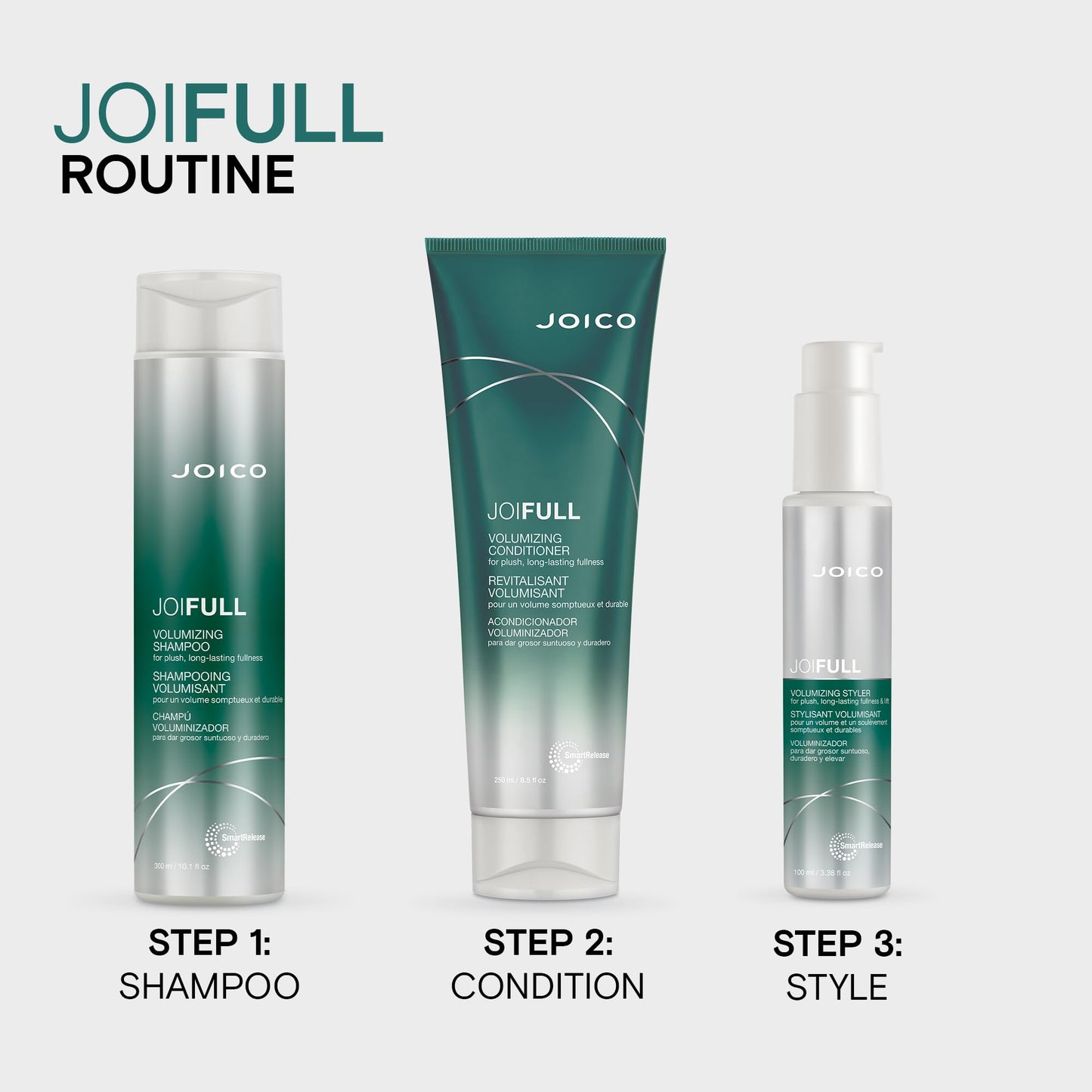 Joico JoiFULL Volumizing Shampoo | For Fine, Thin Hair | Add Instant Body | Long-Lasting Fullness | For Thicker Bouncier Hair | Boost Shine | Beauty & Personal Care Joico