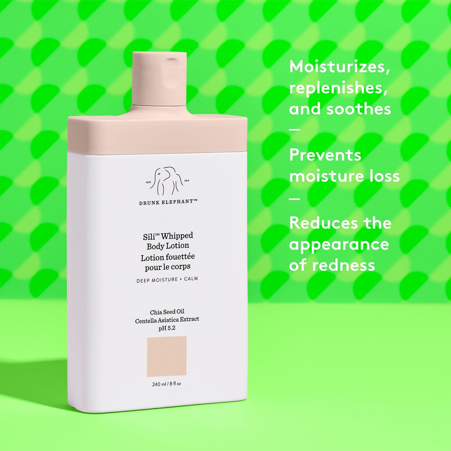 Drunk Elephant Sili Whipped Body Lotion - 240 ml/8 fl oz - Rich Daily Moisturizing Lotion - Clean Clinical Skincare - Cruelty-Free - Free of Essential Beauty & Personal Care Drunk Elephant