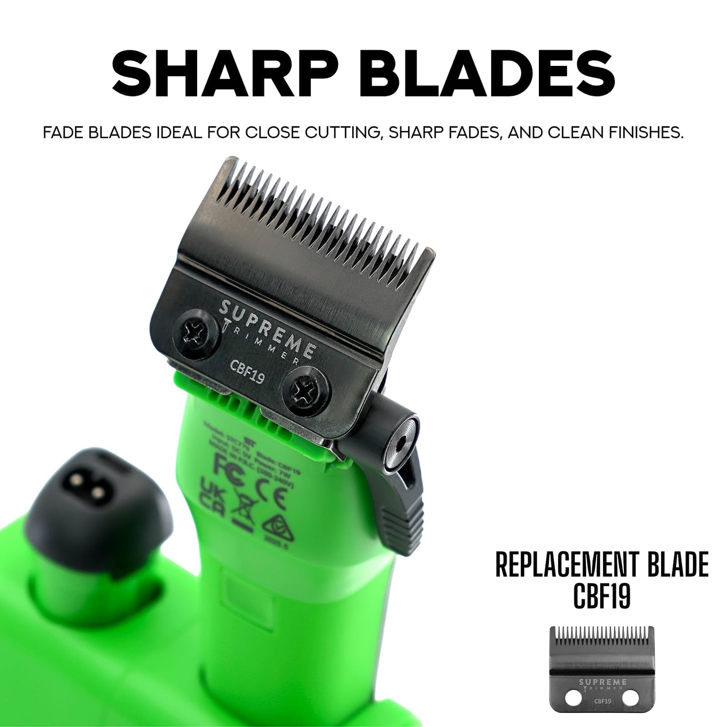 Supreme Trimmer Recharge Clipper - Professional Hair Clipper with 2 Removable Batteries, Brushless Motor, Smart Charge Stand, USB-C Charge & DLC Beauty and Personal Care Supreme Trimmer