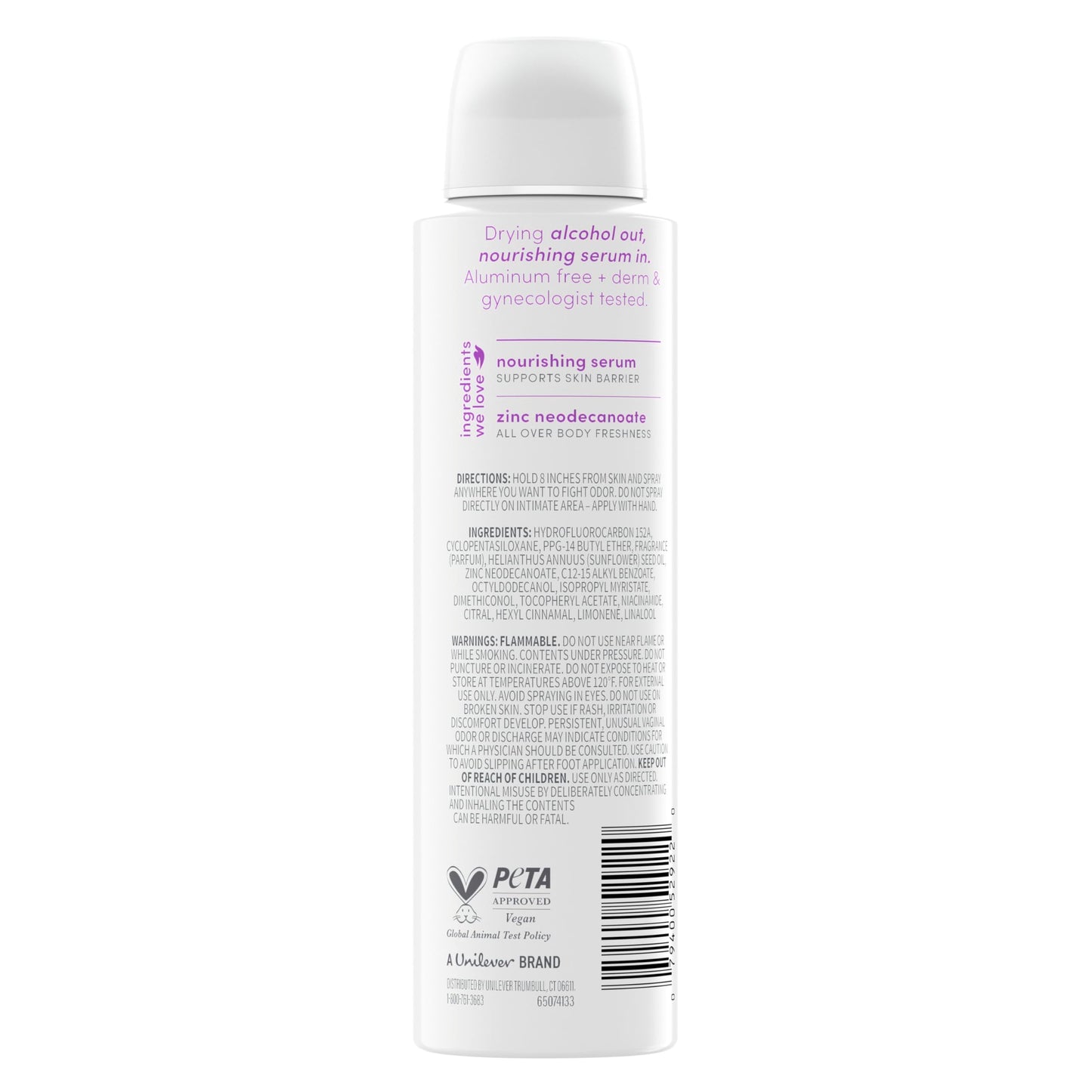 Dove Whole Body Deodorant Spray for Women, Alcohol Free, Scent: Lavendar Bloom, 4 oz Beauty and Personal Care Dove